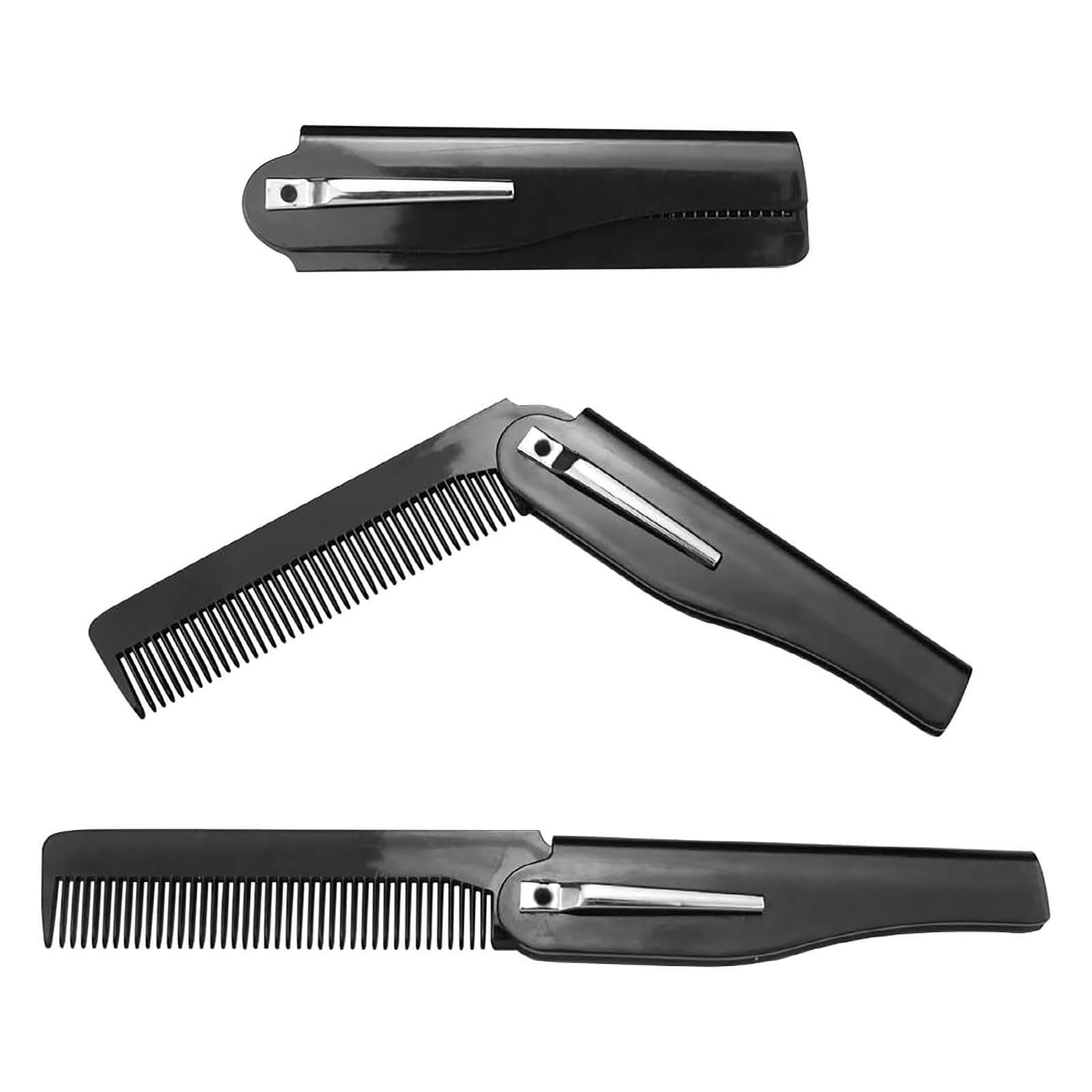 Amazon.co.jp: クシ ヘアコーム クリップ付き 軽量 小型 ヒゲコーム