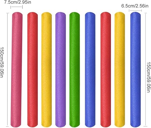 Miniatura 7 de Fideos de piscina  Fideos de espuma sólida de lujo de 59 pulgadas  Palo de espuma para piscina, fideos de espuma de espuma para piscina, fideos de