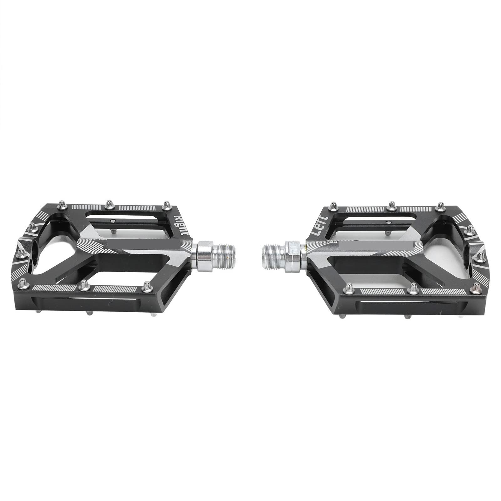 2 szt. Uniwersalny pedał do roweru górskiego zamiennik antypoślizgowe pedały łożyskowe ze stopu aluminium CNC (Black)