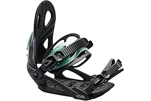 Roxy Viva Women's Durable Lightweight Snowboard Bindings with Aluminum Baseplate Supporting All-Mountain Performance