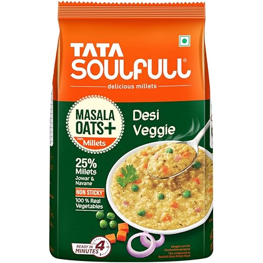 Soulfull Masala Oats Desi Veggie 500g