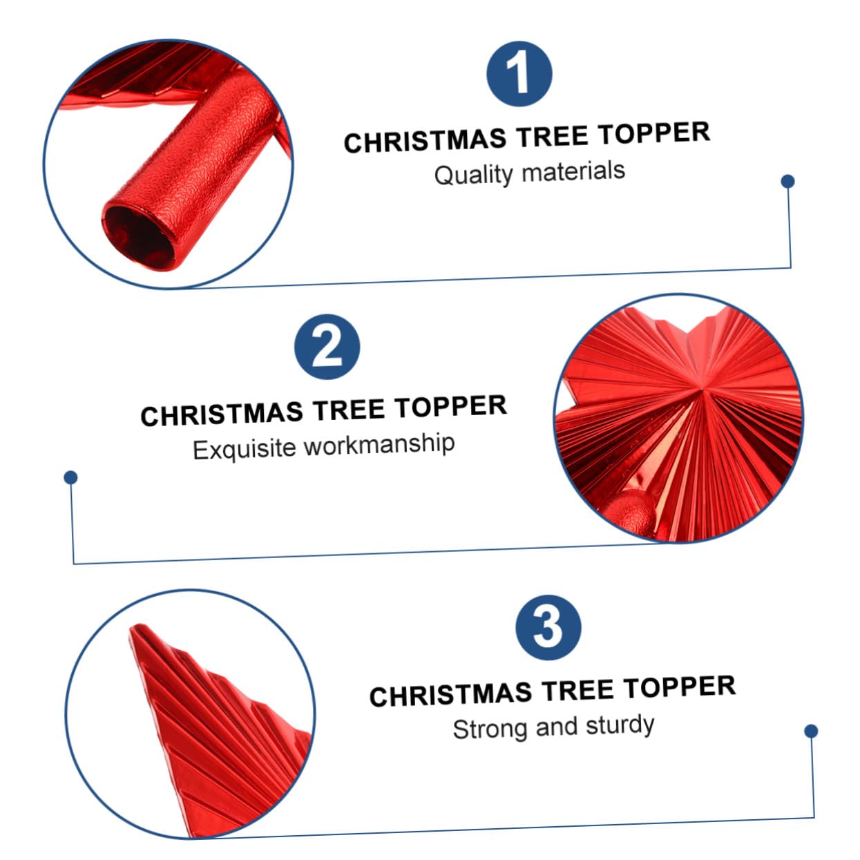 2pièces Étoile De Sapin De Noël Pendentif Étoile à Cinq Branches Pentagramme Artisanal Lot