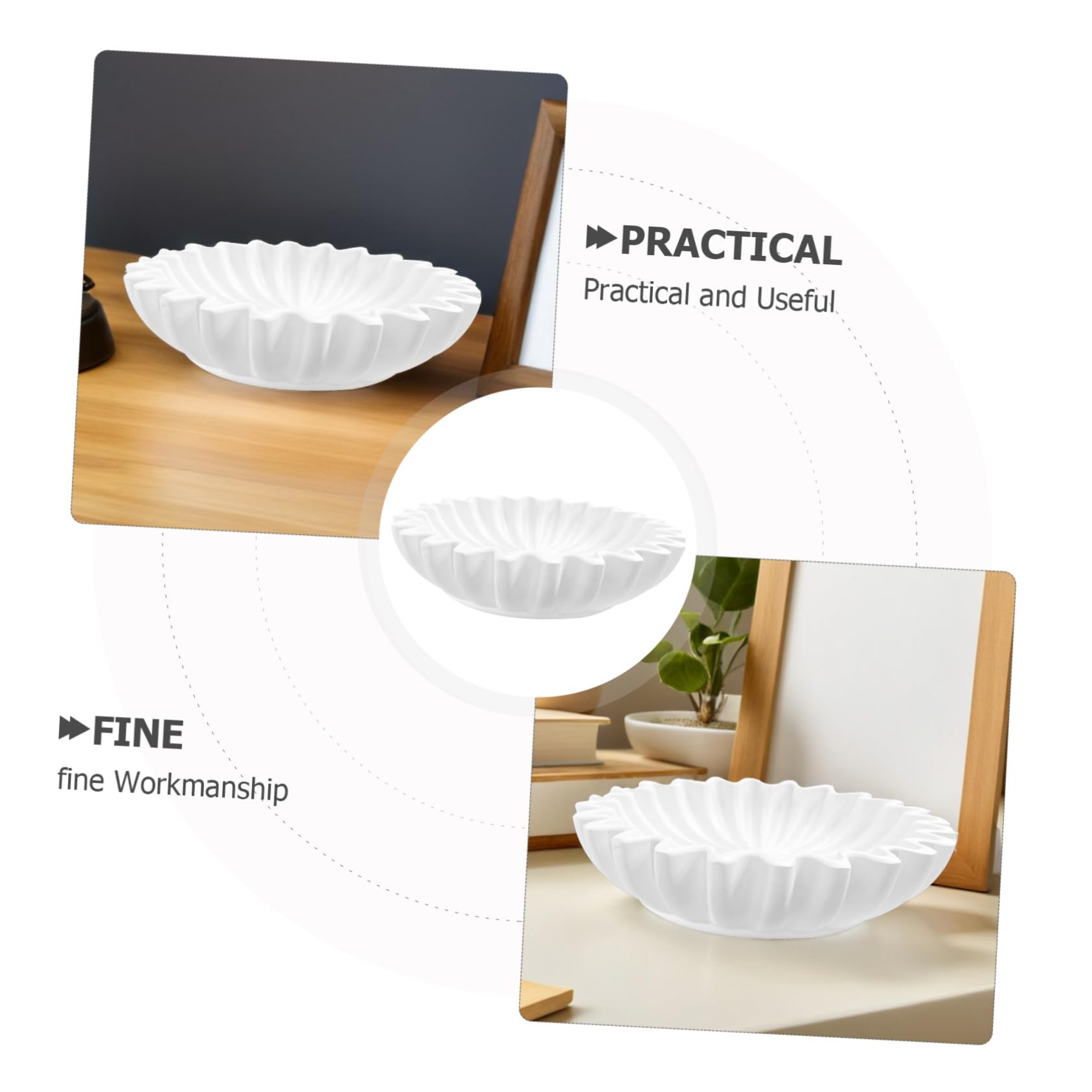 Dekorative Schale aus Resin Schmuckaufbewahrungsschale Obstschale für Schreibtisch Dekoration mit Stauraum Vielseitig für Zuhause und Büro Zufälliger Stil