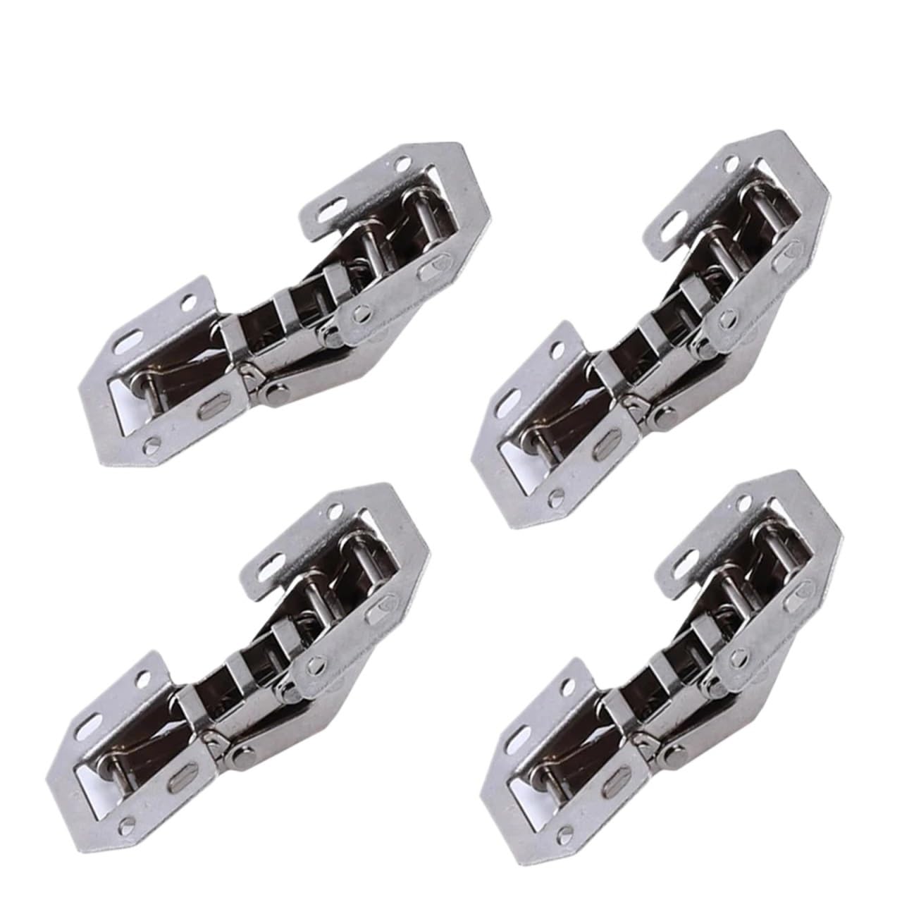 Cidegoo 4Pcs Cabinet Hinges Cabinet Hinge 90 Degree No-Drilling Hole Cupboard Door Hinges Furniture Hardware For Cupboard Furniture(4Pcs)