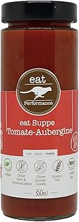 eat Performance® Auberginen Tomaten Suppe (350ml) - 100% Bio, Vegan & Paleo I Frei von Konservierungsstoffen & anderen Zusätzen