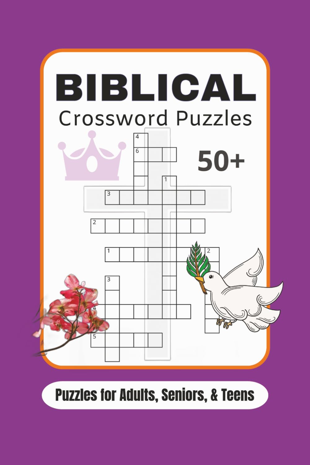 Biblical Crossword Puzzles: Crossword Puzzles with Easy to Read Print about Bible Characters, Biblical Places, Christian Terms, and More | 6x9 inches, ... Gift for Learning, Holidays and Relaxation