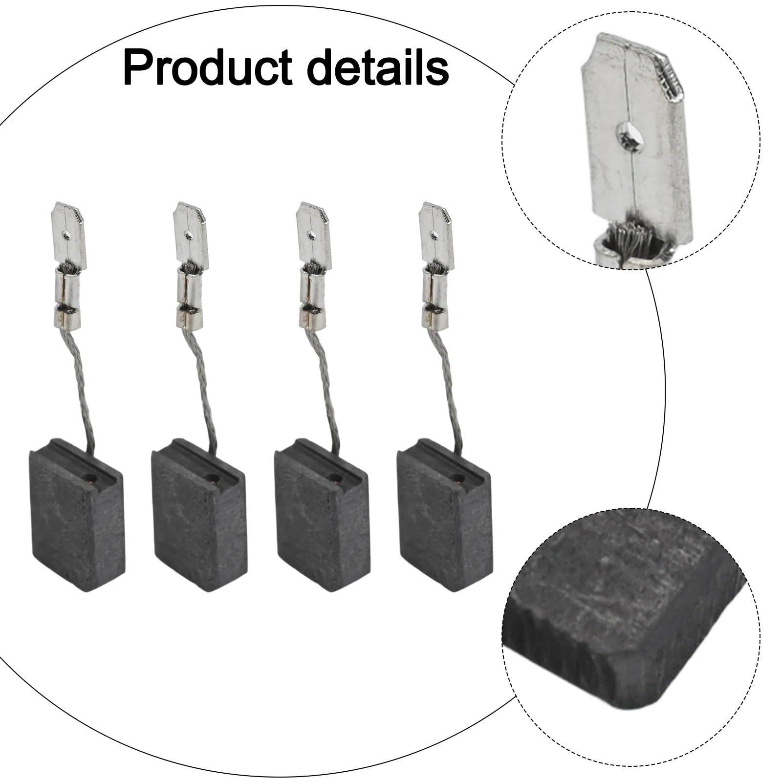 Set spazzole di carbone Smerigliatrice angolare 316055220 Carbone 6 * 12,5 * 15,3 mm Dimensioni spazzola