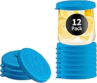 Vista 9 de Tapas de silicona coloridas para tarros de yogur de vidrio de 5 oz Juego de 24 tapas para botellas Oui Herméticas, reutilizables, de grado