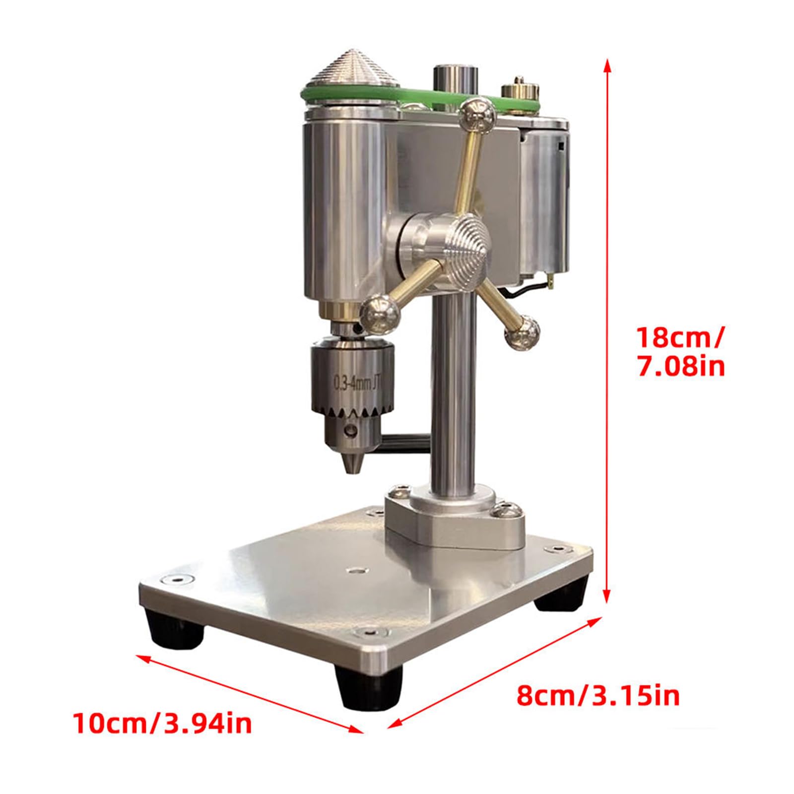 Mini Trapano A Colcolo Da Banco - Precisione Per Orologi, Velocità Regolabile, 12V - Foto 5
