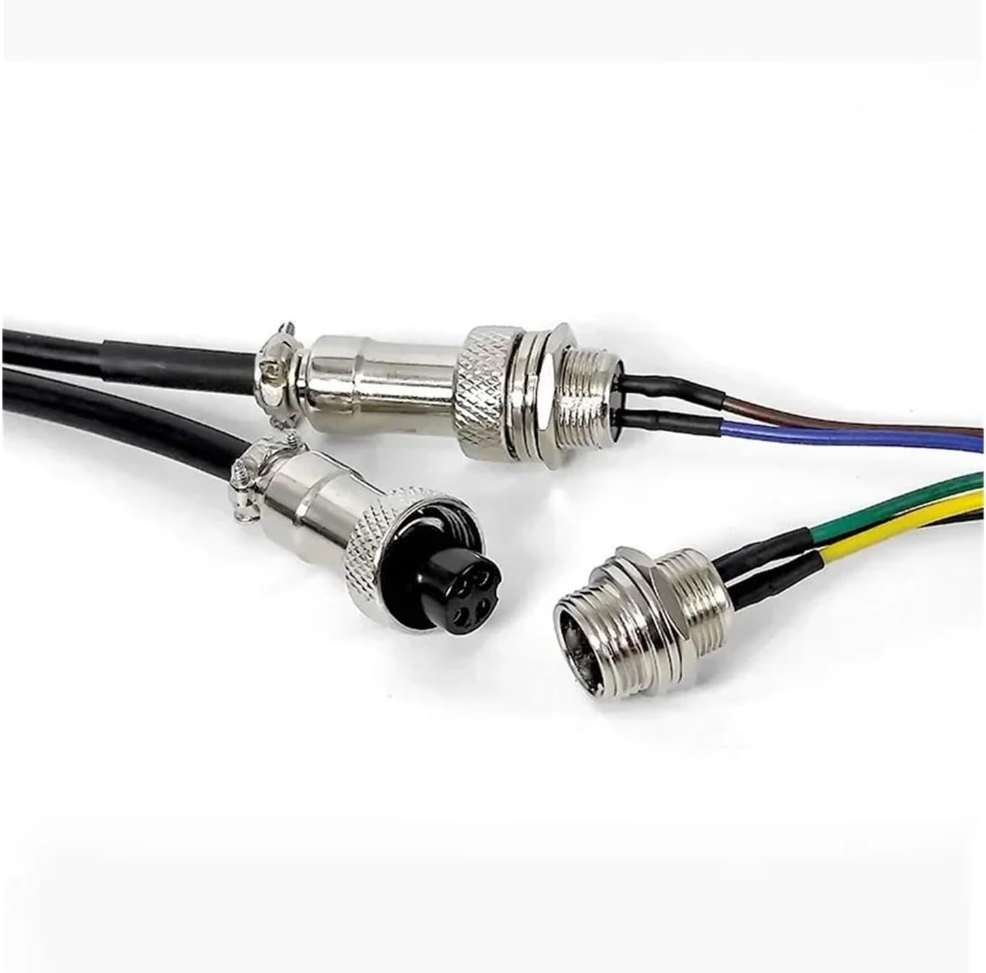 GX12 5A M12 2 3 4 5 6 7 Pin Aviation Plug Male Female Connector Cable Extension Line Industrial Grade Welding Connection Cord(Female with Wire,20CM,5P)