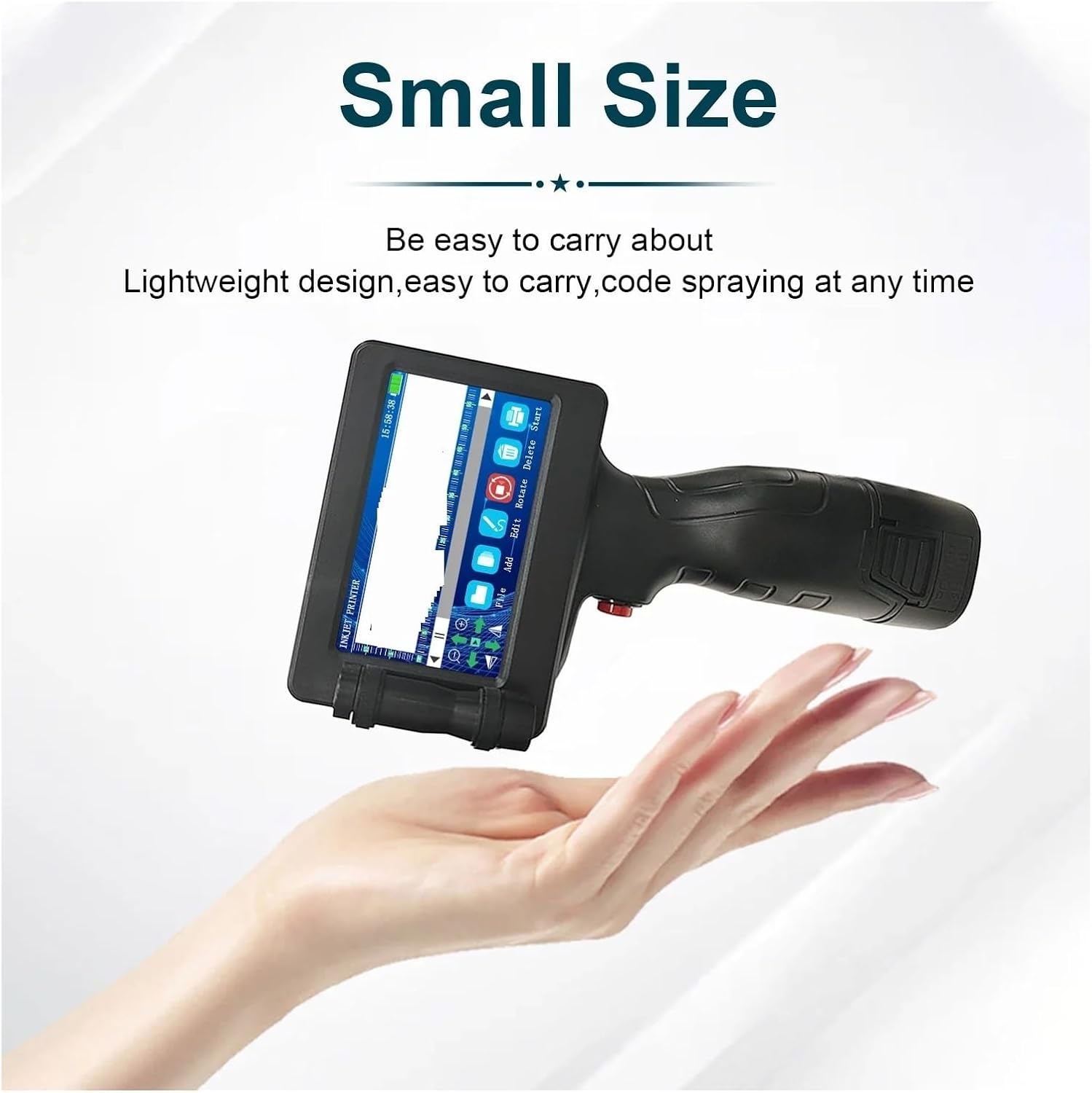 ハンドヘルドインクジェットプリンタ日付番号有効期限ロゴQRバーバッチコード有効期限12.7mmラベルプリンタ28言語 使用 溶剤クイ ラベル  ハンドヘルド インクジェット プリンター 日付 QR コード バッチ番号 ロゴ パッケージ印刷用 ポータブル コーディング 自動12.7MM ...