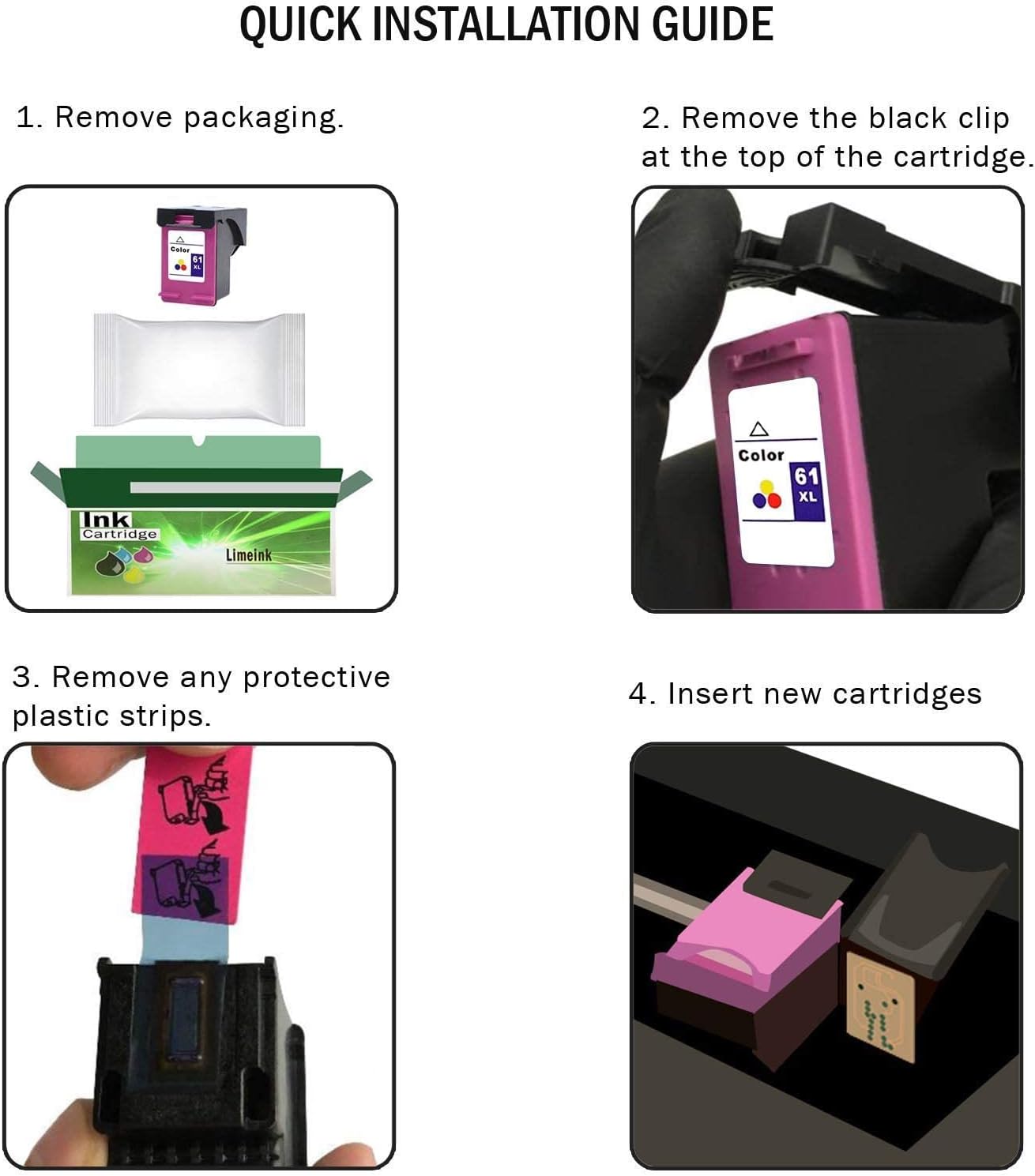 70% Off Everything Limeink 4 Remanufactured Ink Cartridge Replacement 61XL High Yield for HP 1000 1010 1050 1055 1510 1512 2000 2050 2510 2512 2514 2540 2542 2543 2549 3000 3050 3050A 3054A 3051A Envy (2 Black, 2 Color) 🔥 Cashback up to 70% Limeink 4 Remanufactured Ink Cartridge Replacement 61XL High Yield for HP 1000 1010 1050 1055 1510 1512 2000 2050 2510 2512 2514 2540 2542 2543 2549 3000 3050 3050A 3054A 3051A Envy (2 Black, 2 Color)