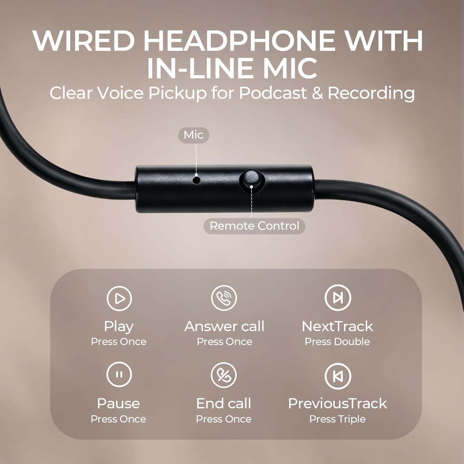 NUBWO HD01 - Auriculares de estudio con cable, auriculares de alta resolución con adaptador de 0.25 pulgadas a 3.5 mm, ligeros auriculares de DJ cerrados para piano guitarra, amplificador mezclador de