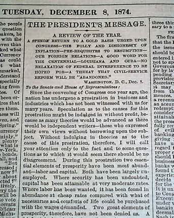 1874 State of the Union Address photo 1