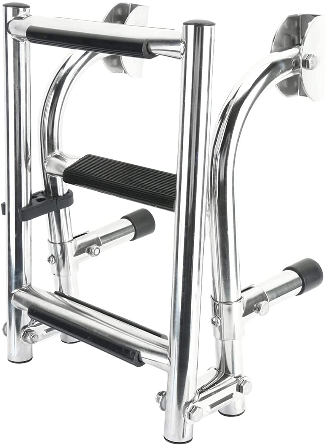 Échelle de bateau en acier inoxydable supérieure, équipement télescopique de pont pour yacht