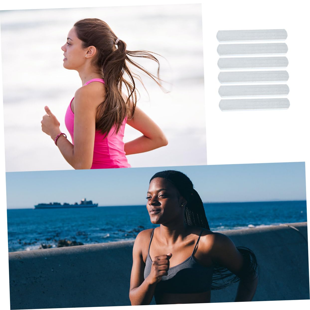 VICASKY Plaques D'acier Lestées 6pcs pour Entraînement Fitness à Domicile, Barre de Musculation Pratique en Acier Argenté, Améliore la Performance Sportive