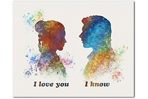 Star Wars: Han Solo and Leia Bond Print - A Perfect Declaration of Love
