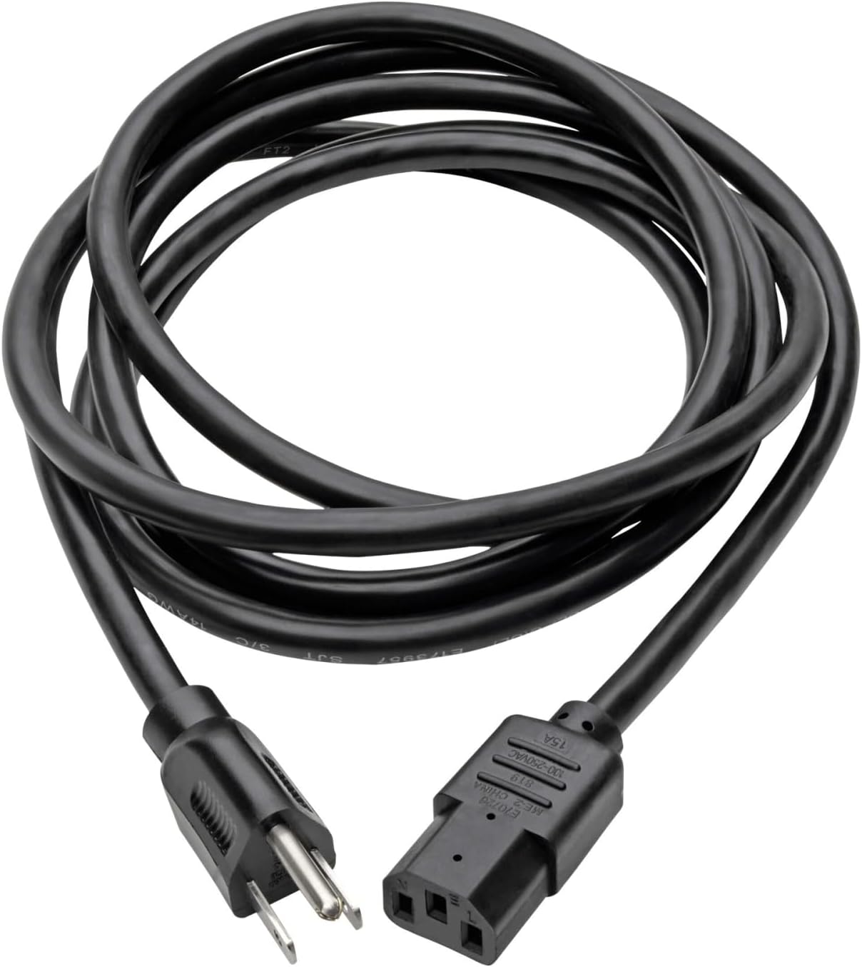 Tripp Lite Heavy Duty Computer Power Cord, 15A, 14AWG (NEMA