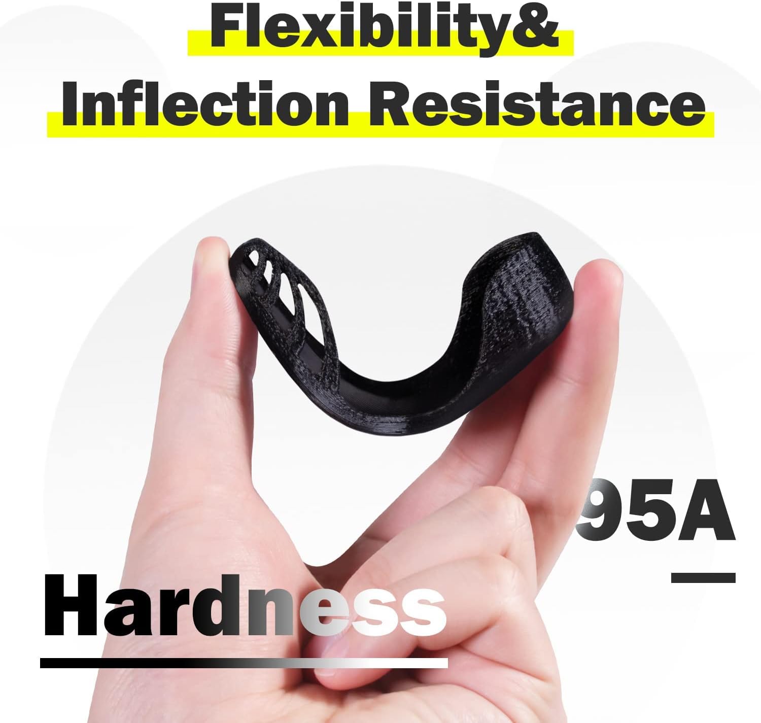 1kg Clear PLA and 1kg Black TPU Filament 1.75mm 95A