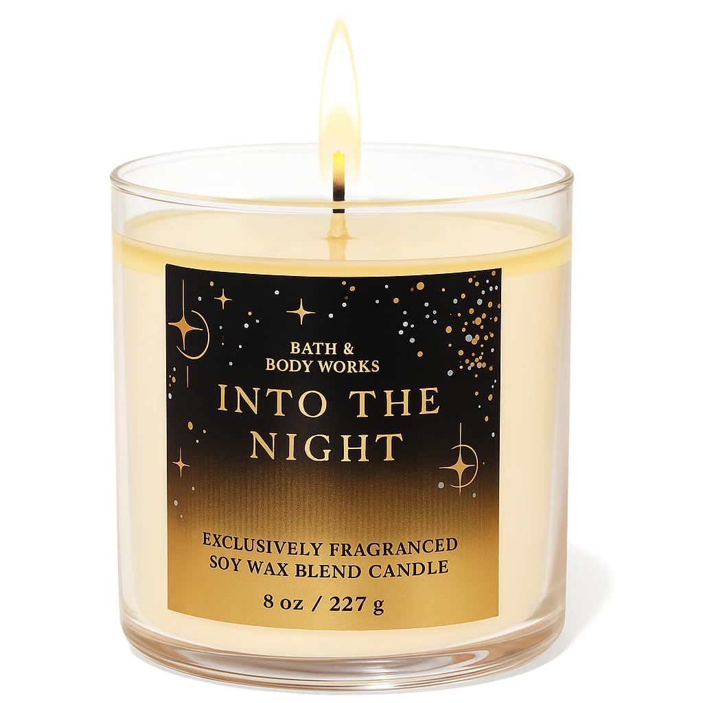 Amazon.com : Bath & Body Works Into The Night Single Wick Candle 8