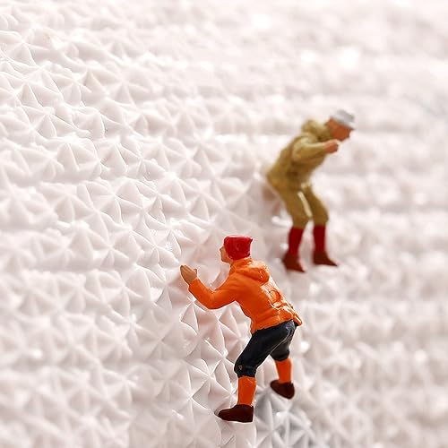 Miniatura 6 de Alfombra de baño bohemia con diseño de hojas de arte abstracto, colorido, lavable, antideslizante, lanudo y absorbente de agua, microfibra suave y