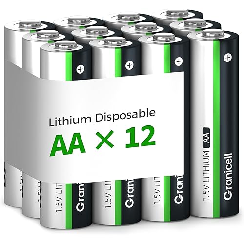 12-Pack Lithium AA Batteries | 1.5V for Blink Cameras, Smart Locks, Alarms & Tech Devices | 10-Year Life, Leak-Proof, Extreme-Temp Resistant (Non-Rechargeable)