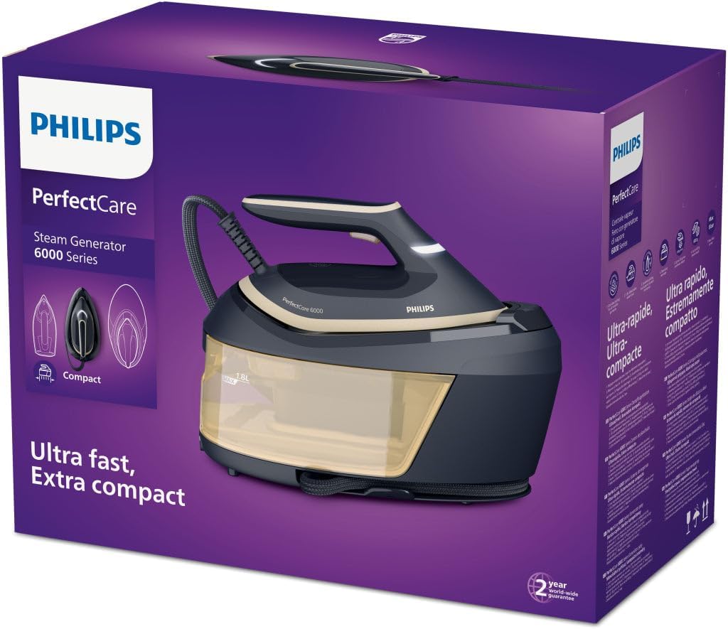 Philips PerfectCare 6000 Series Steam Generator Iron in its packaging
