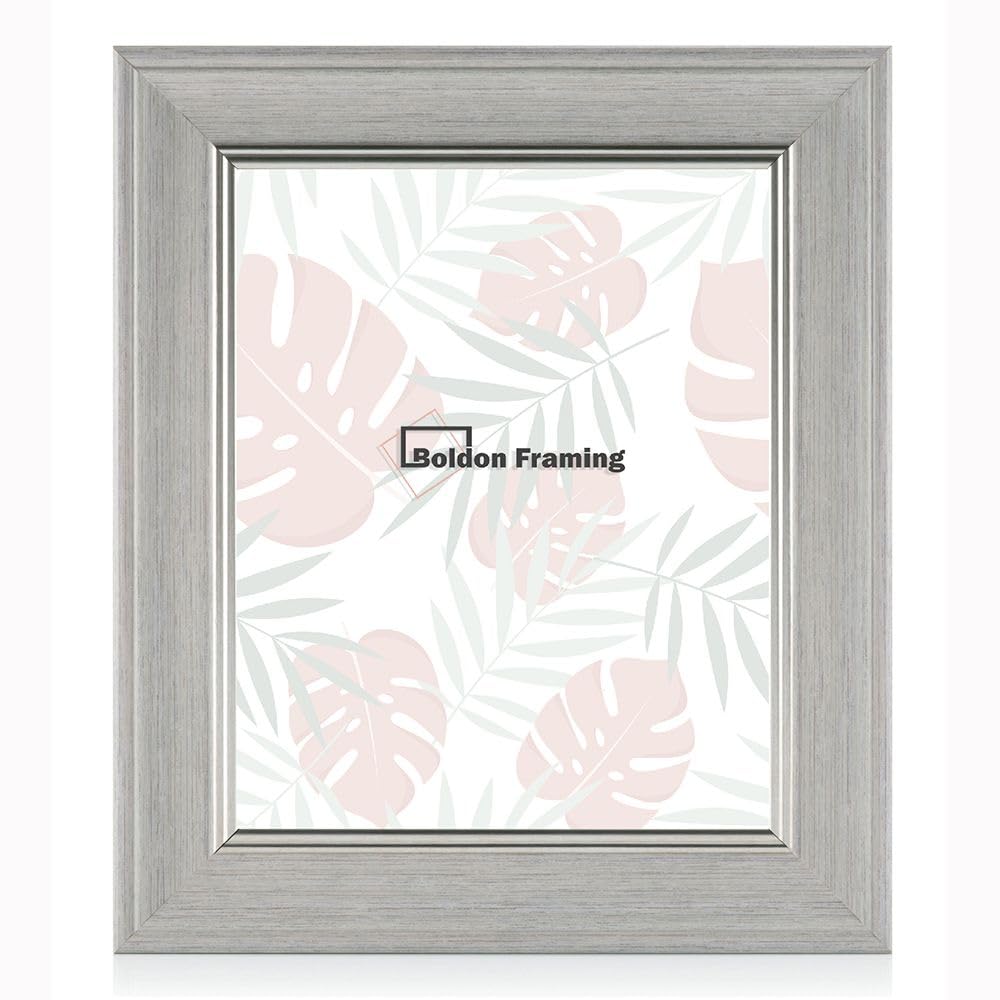 Boldon Framing Cornwall Range Vintage Antique Style Distressed Picture Frames For Wall Art & Picture Display, Dove Grey, A2