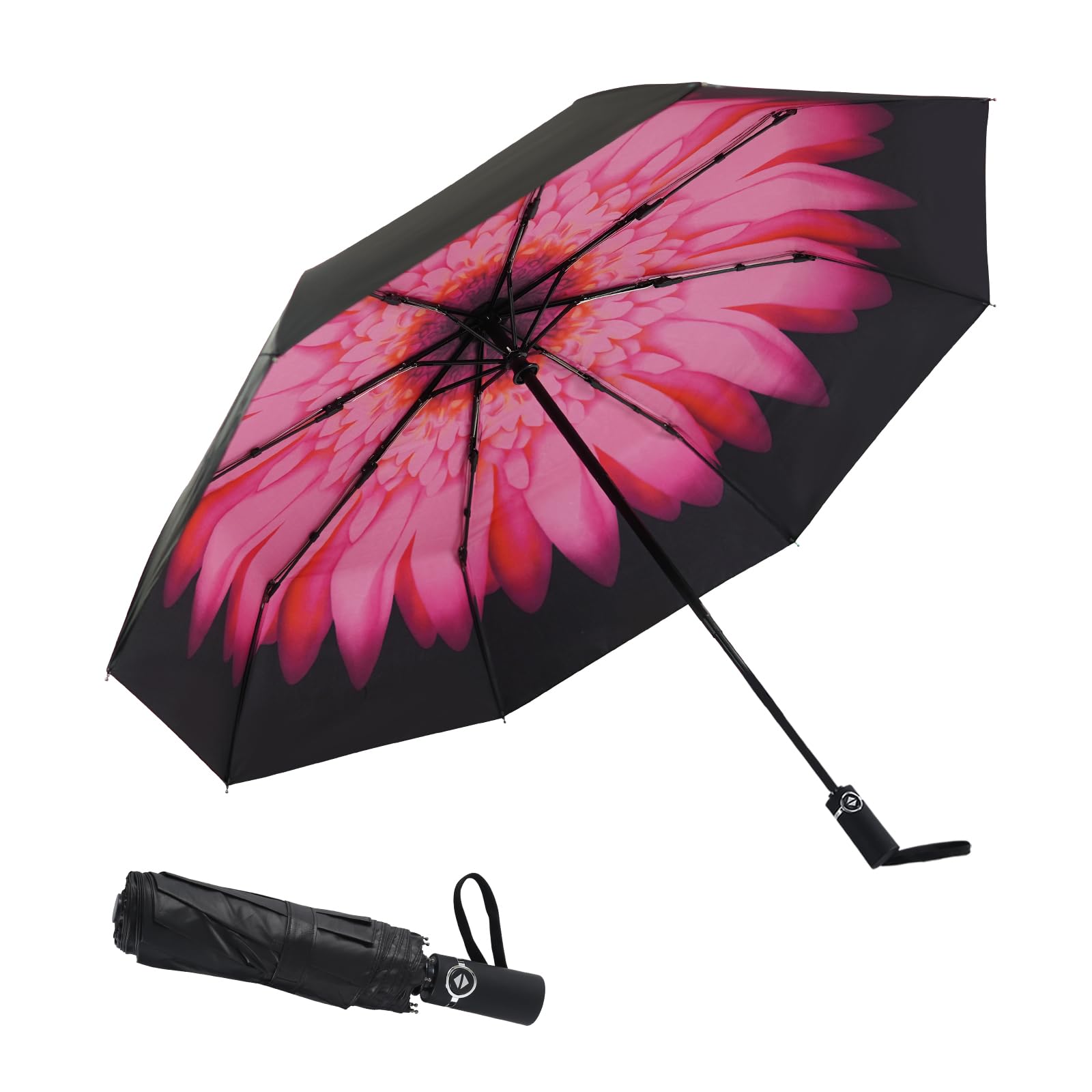 SY COMPACT Travel Umbrella Windproof Factory outlet Compact Automatic Umbrellas for Rain Compact Small UV Sun Protection Umbrella Durable Waterproof Lightweight-Fits Backpack Car Purse