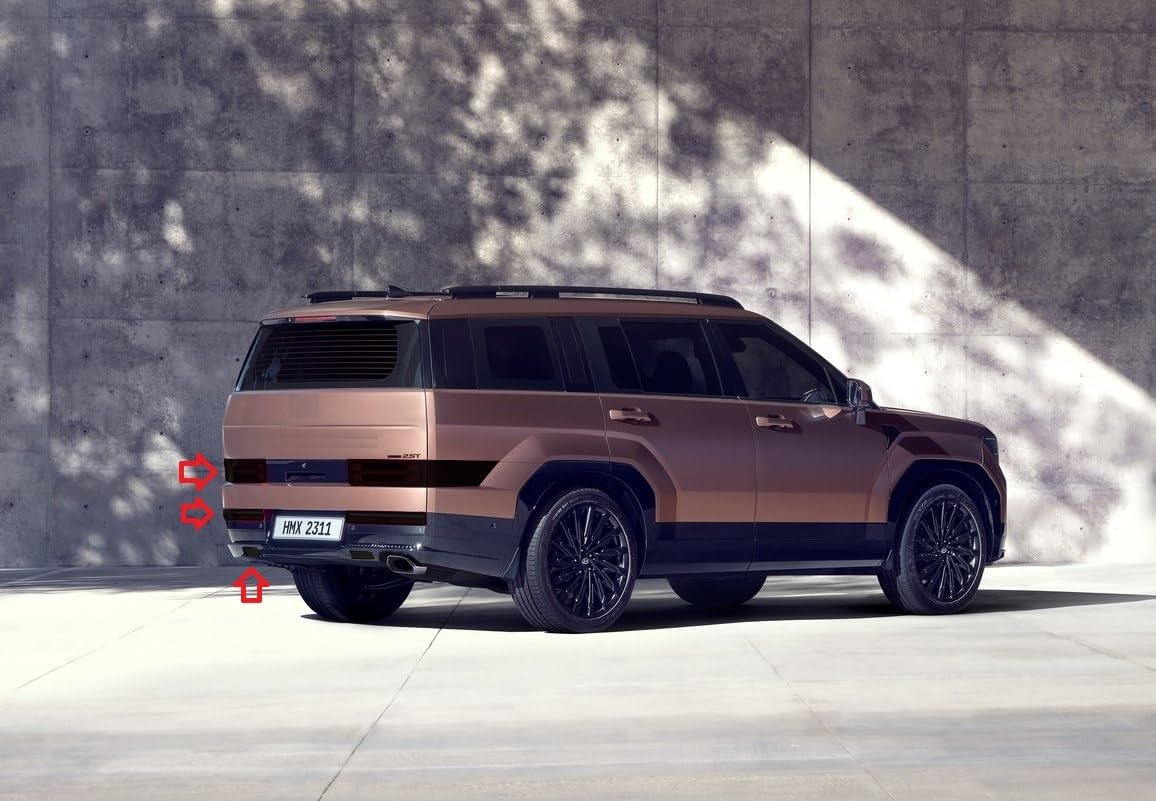 Brand Tinted Taillight Film Covers Compatible with 2024 2025 Santa Fe