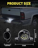 Vista 6 de LED Luces de Matrícula Blancas Brillantes, Conjunto de Lámparas de Reemplazo Compatible con 1994 1995 1996 1997 1998 1999 2000 2001 Dodge RAM 1500
