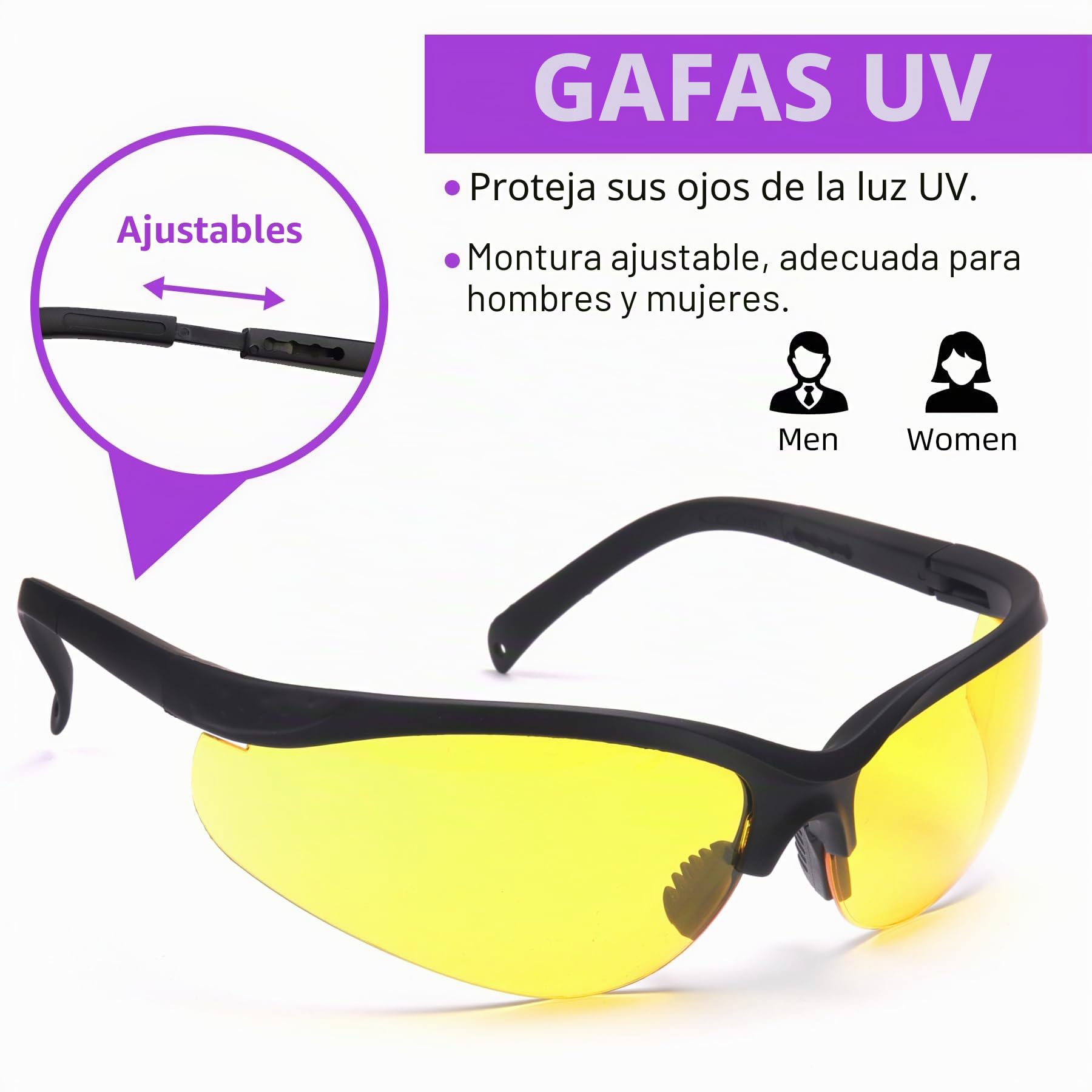 COSOOS - Herramienta y kit de detector de fugas de aire acondicionado, detector de fugas de aire acondicionado, luz UV para detección de fugas con colorante UV de aire acondicionado, detector de fugas
