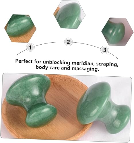 Miniatura 6 de Beavorty Rodillo de cuarzo masajeador de hongos para cara, rodillo facial de jade, herramientas de masaje facial, herramienta de raspado facial,