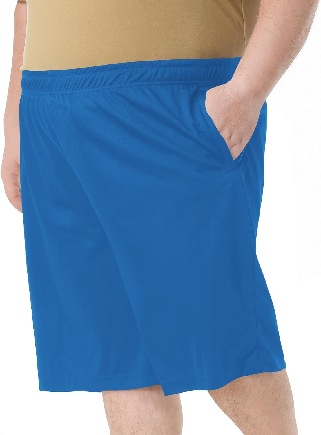 Men's Basketball Shorts Athletic Lightweight Dry-Fit Training Workout Shorts Zipper Pockets（Regular&Big and Tall） - Image 2