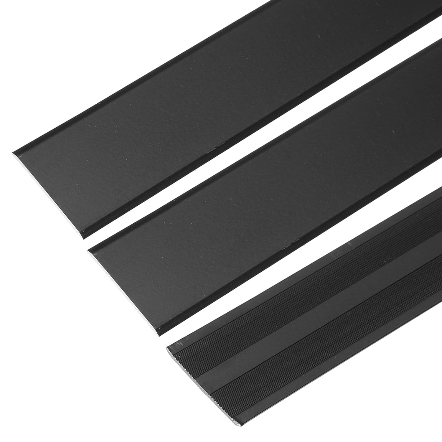 uxcell 3 Pcs Aluminum Flat Molding Floor Transition Strip, 1.4" x3 Ft Flat Divider Strip Trim for Doorway, Laminate Flooring, Joining Flooring Gaps of Laminate Planks Tile, Gold