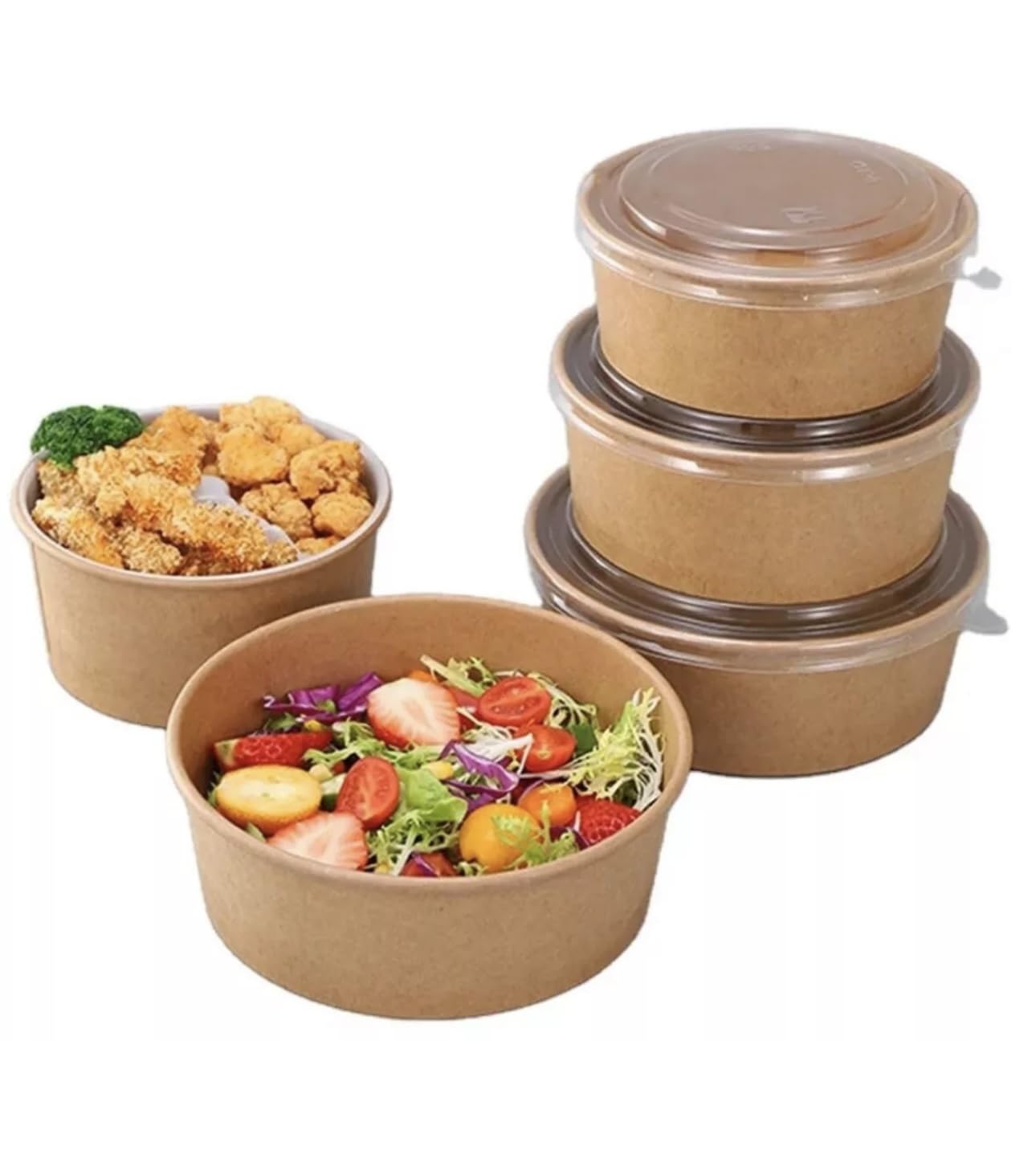 150 Salatschalen mit Deckel 1000ml