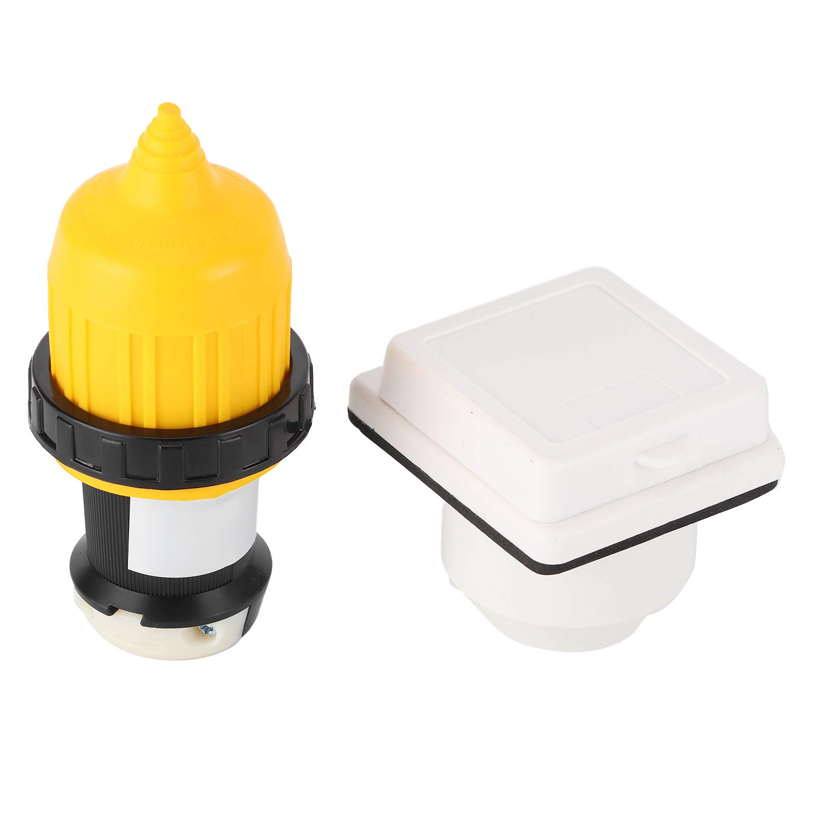 Prise de Verrouillage par Torsion de Puissance 30A RV, Kit D'entrée de Puissance étanche pour Bateaux et Camping-Cars, Facile à Installer, 3 Pièces D'accessoires