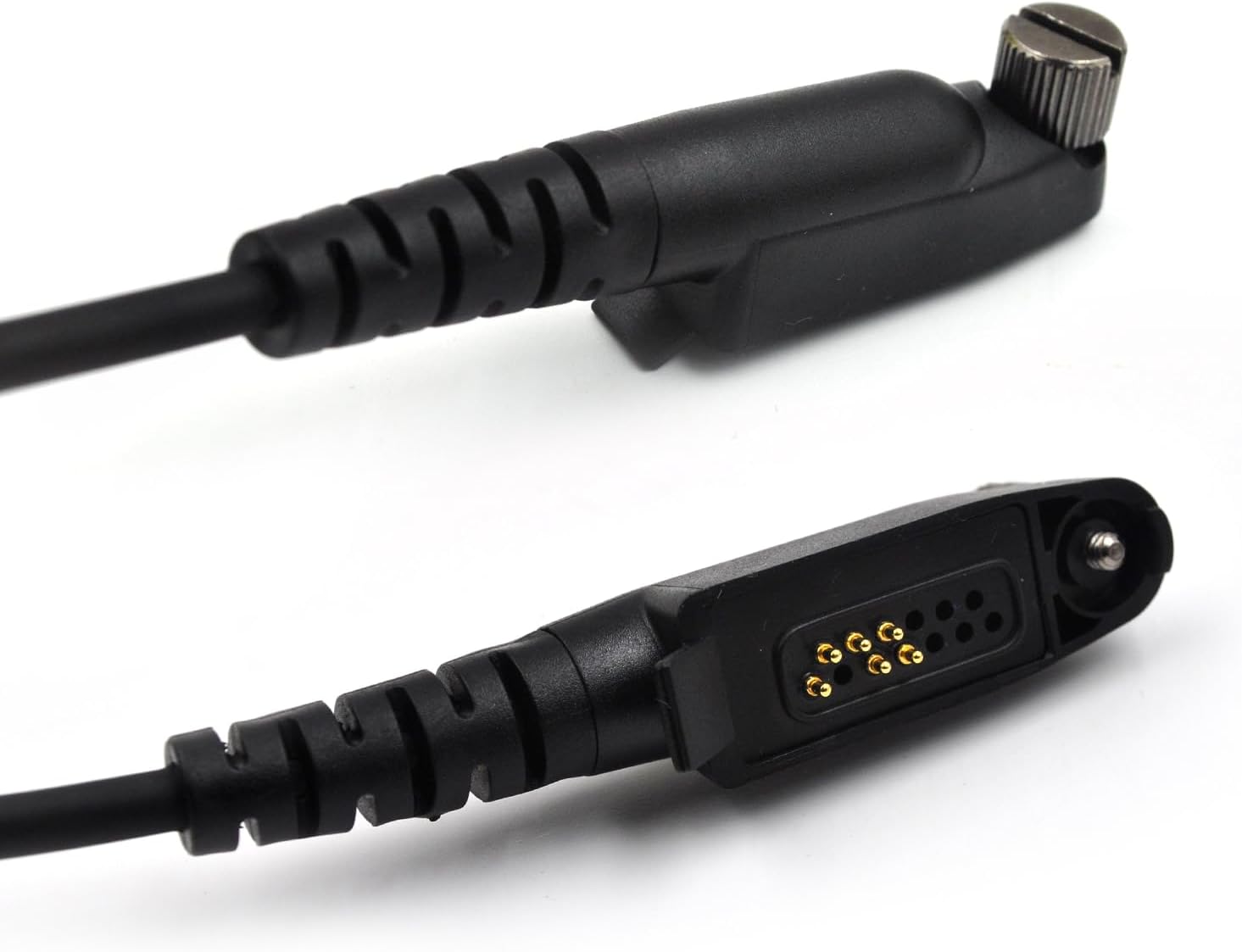 (2-Pack) Speaker Shoulder Microphone with 3.5mm Audio Jack Compatible for Motorola GP328 Plus GP344 GP388 EX500 EX600 Retevis RT29 RT47 RT48 RT82 Two-Way Radio