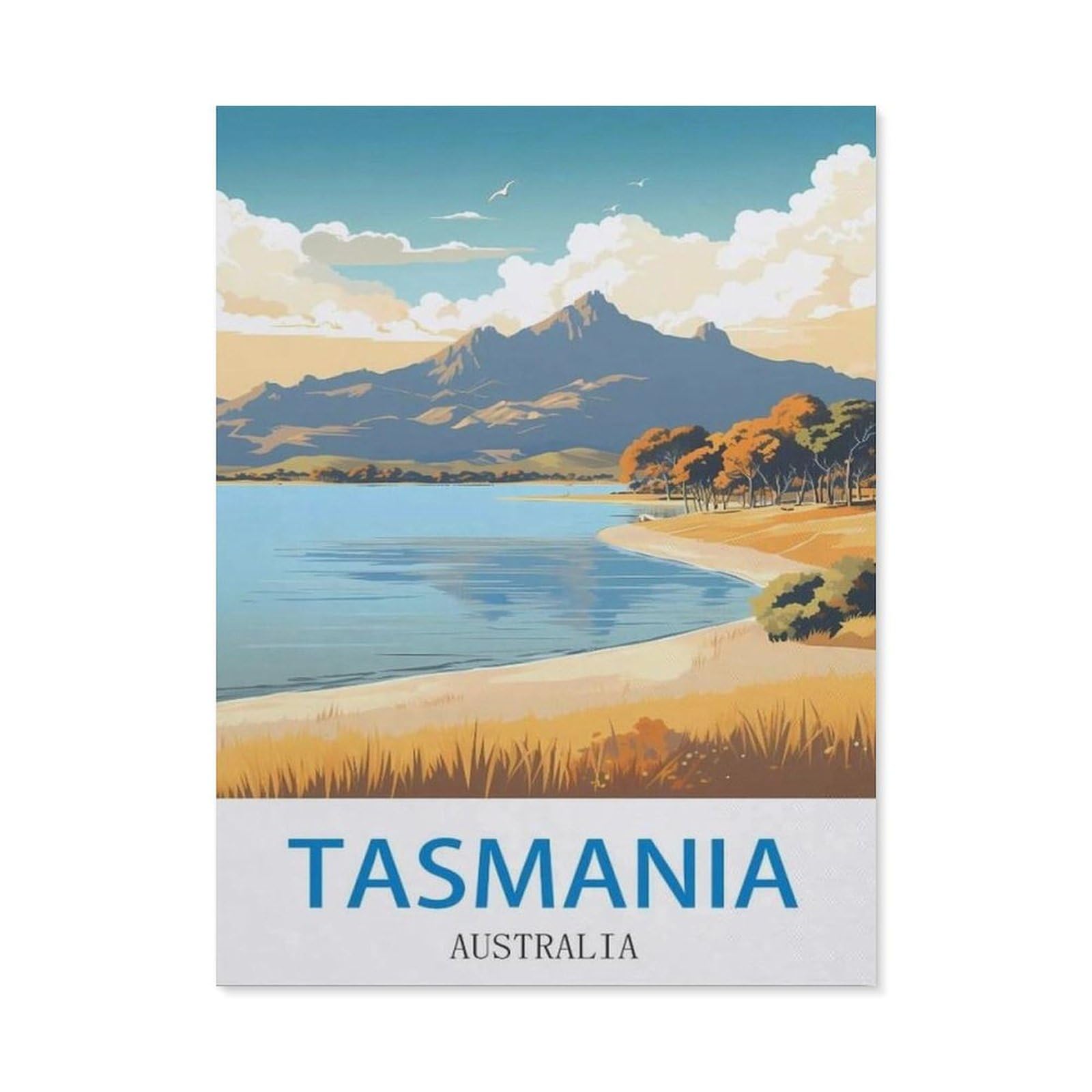 BEAYODKP DIY Diamond Painting，Tasmania Australia（30 x 40 cm）