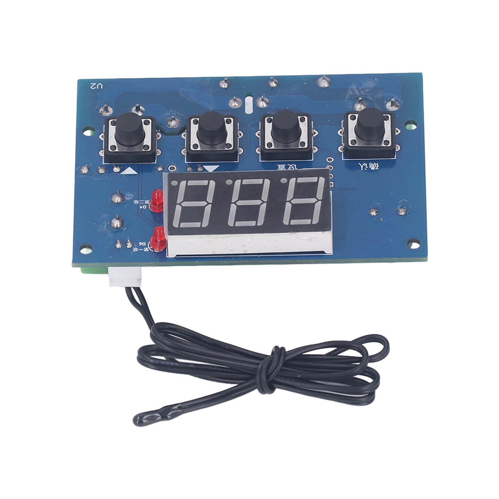 Micro Digital Thermostat, Industrial Grade Temperature Control Board, Sturdy LCD Display Controller with Acceleration Mode, for Domestic Appliance, Office Machine, Automobile