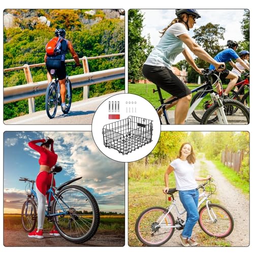 Panier arrière pliable pour vélo robuste à grande capacité de charge