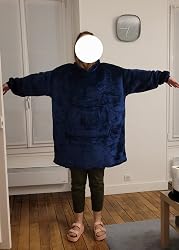 Couverture à Capuche Surchaussure C Hello Cloud - Polaire Sherpa - Une Taille Universelle
