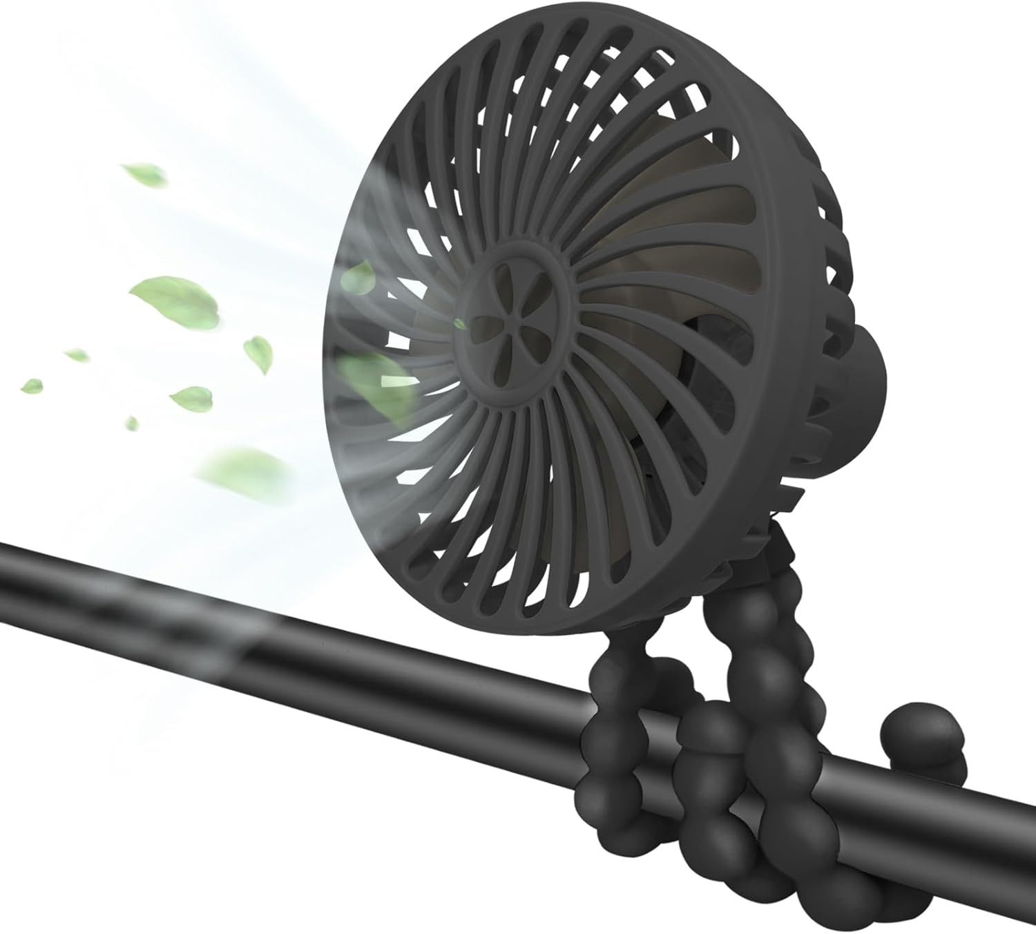 Stroller Fan with Flexible Tripod Clip on,Personal Fan with USB Battery Operated 3 Speed,Durable Mini Portable Fan,Safe Stroller Cooling Fans for Handheld,Stroller,Treadmill,Car Seat,Travel,Black Stroller Fan with Flexible Tripod Clip on,Personal Fan with USB Battery Operated 3 Speed,Durable Mini Portable Fan,Safe Stroller Cooling Fans for Handheld,Stroller,Treadmill,Car Seat,Travel,Black