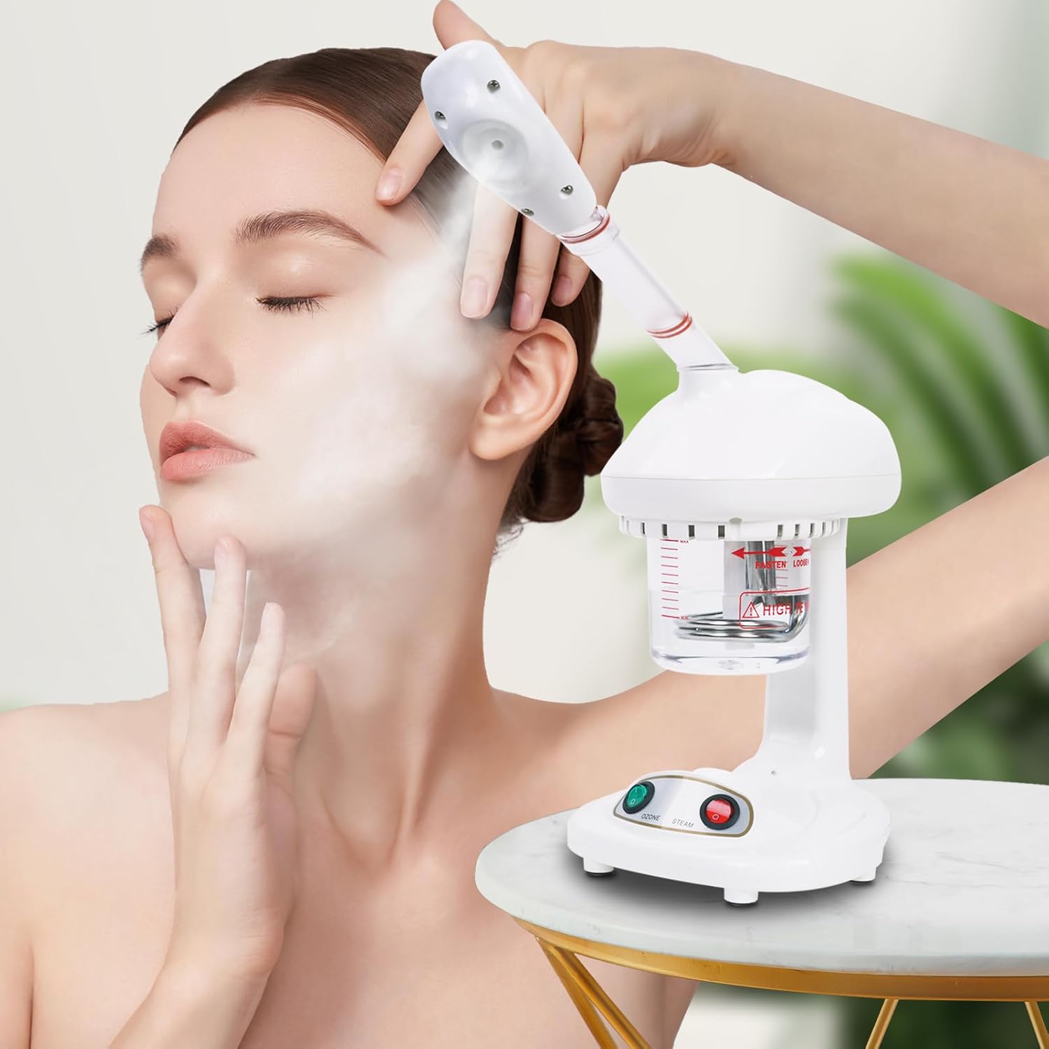 Gezichtssauna, gezichtsstomer, professionele nano-ionische stoomapparaat, poriënreiniger, apparaat voor gezicht, persoonlijke huidverzorging, gezichtsverzorging, gezichtsverzorging, SPA, 450 ml