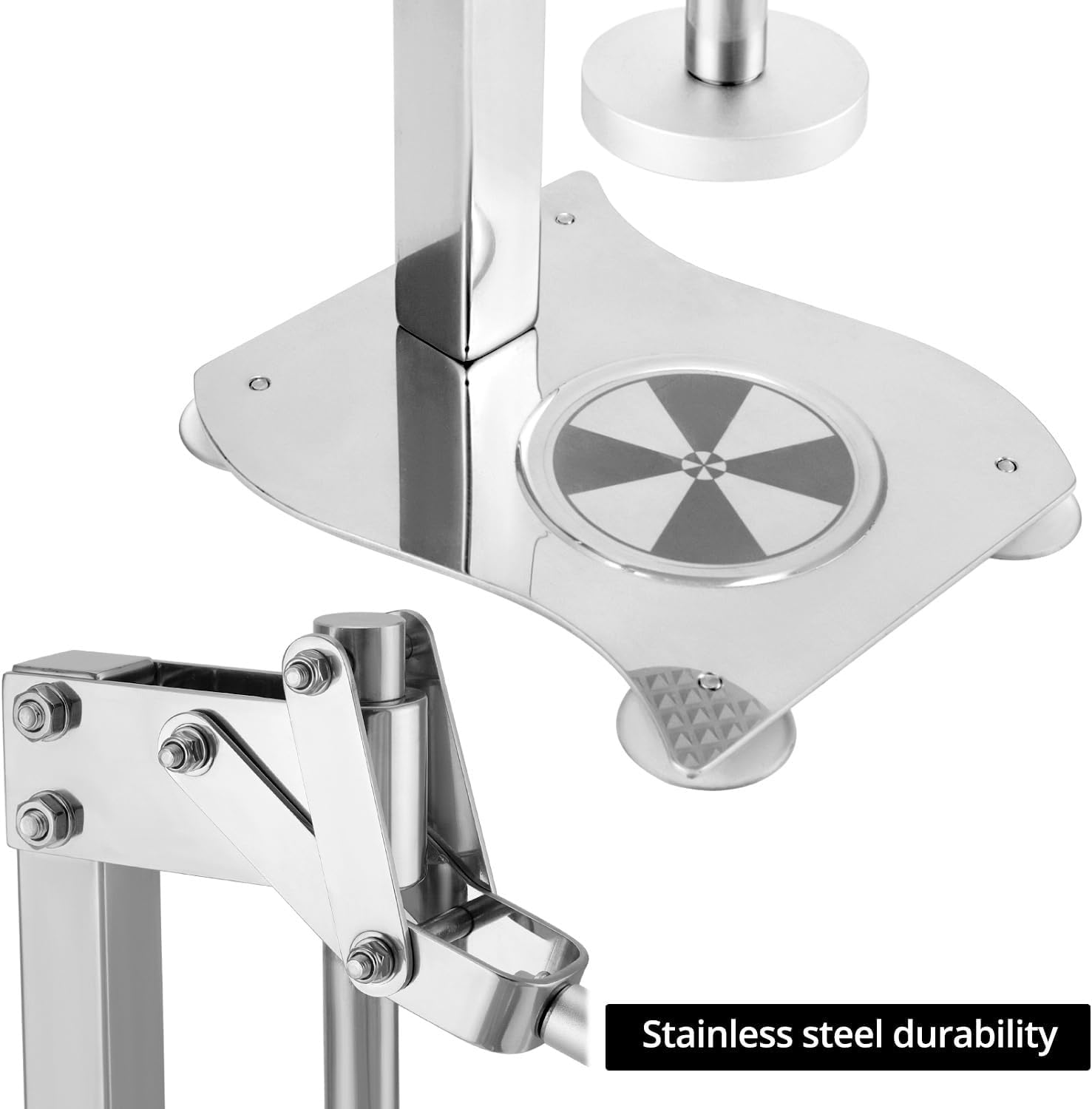 Exprimidor manual de frutas y triturador de nueces, exprimidor de cítricos de acero inoxidable y molinillo para uso en escritorio