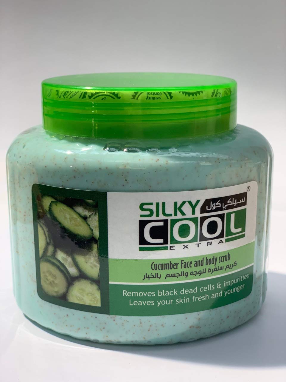 Silky CoolFace and Body Scrub 500 ml - Cucumber