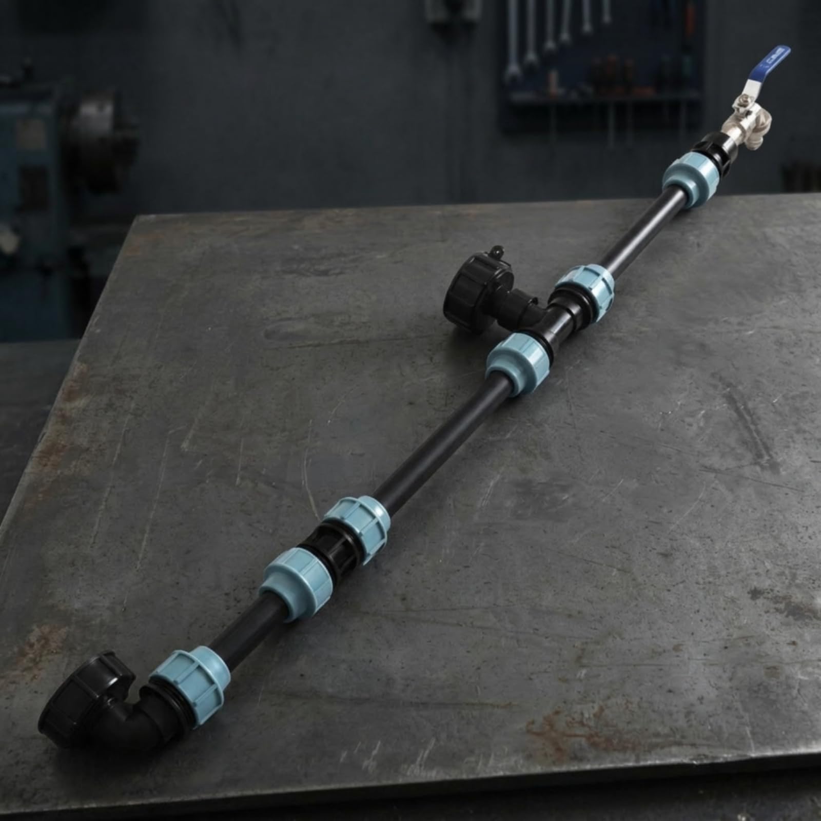 Kit di Collegamento Innesto Rapido Rubinetto senza Perdite Valvola a Sfera per Giardino, Officina