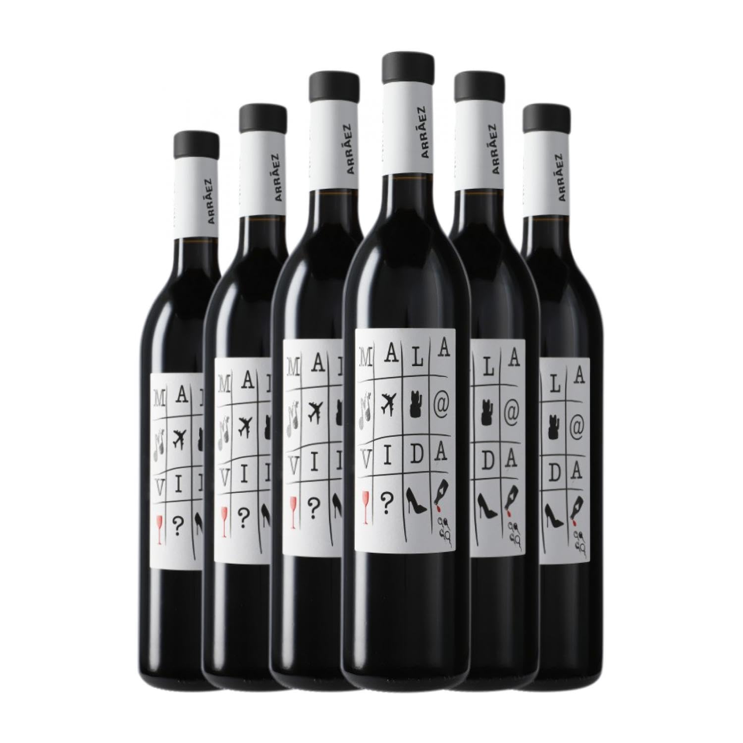 Antonio Arráez Mala Vida Valencia 75 cl Vino tinto (Caja de 6 Botellas de 75 cl)