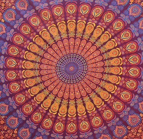 Miniatura 7 de Popular Handicrafts Evergreen - Exclusivo tapiz con mandala