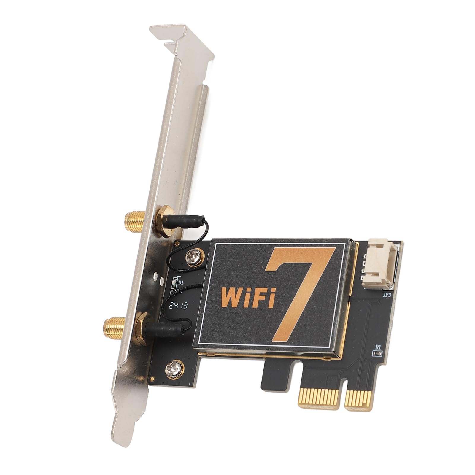 Cryfokt Tarjeta WiFi PCIE de 8774Mbps, Tarjeta de Red Inalámbrica de Tres Bandas con MU-MIMO, Antena de 12DB para Escritorio, Bluetooth 5.4